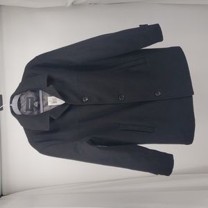 London Fog Insulated Pea Coat Mens Wool-Blend Fully Lined Coat Style Size M